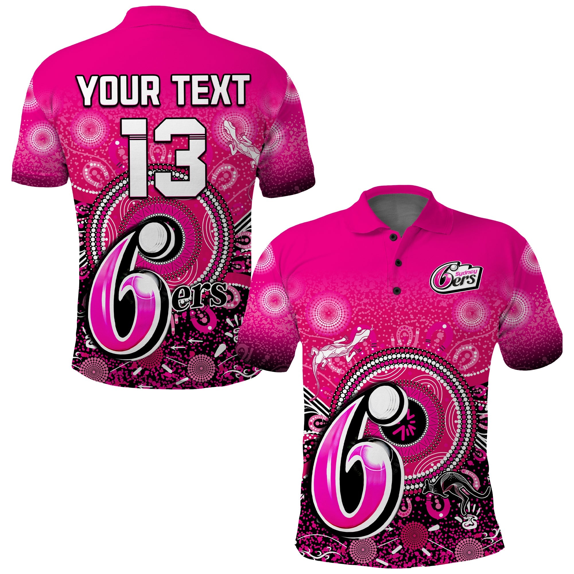 custom-text-and-number-sydney-sixers-polo-shirt-aboriginal-australia-cricket-champion