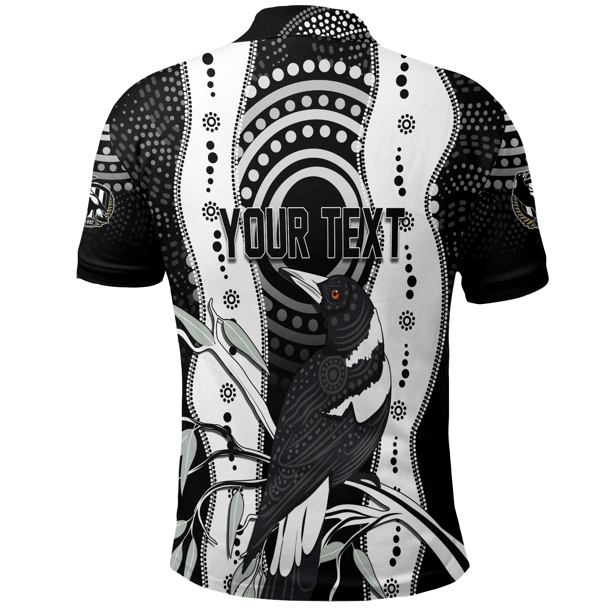 personalised-collingwood-magpies-aboriginal-polo-shirt-artsy-vibes