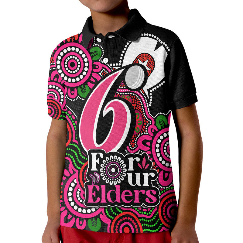 custom-personalised-sydney-sixers-cricket-kid-polo-shirt-naidoc-torres-strait-for-our-elders