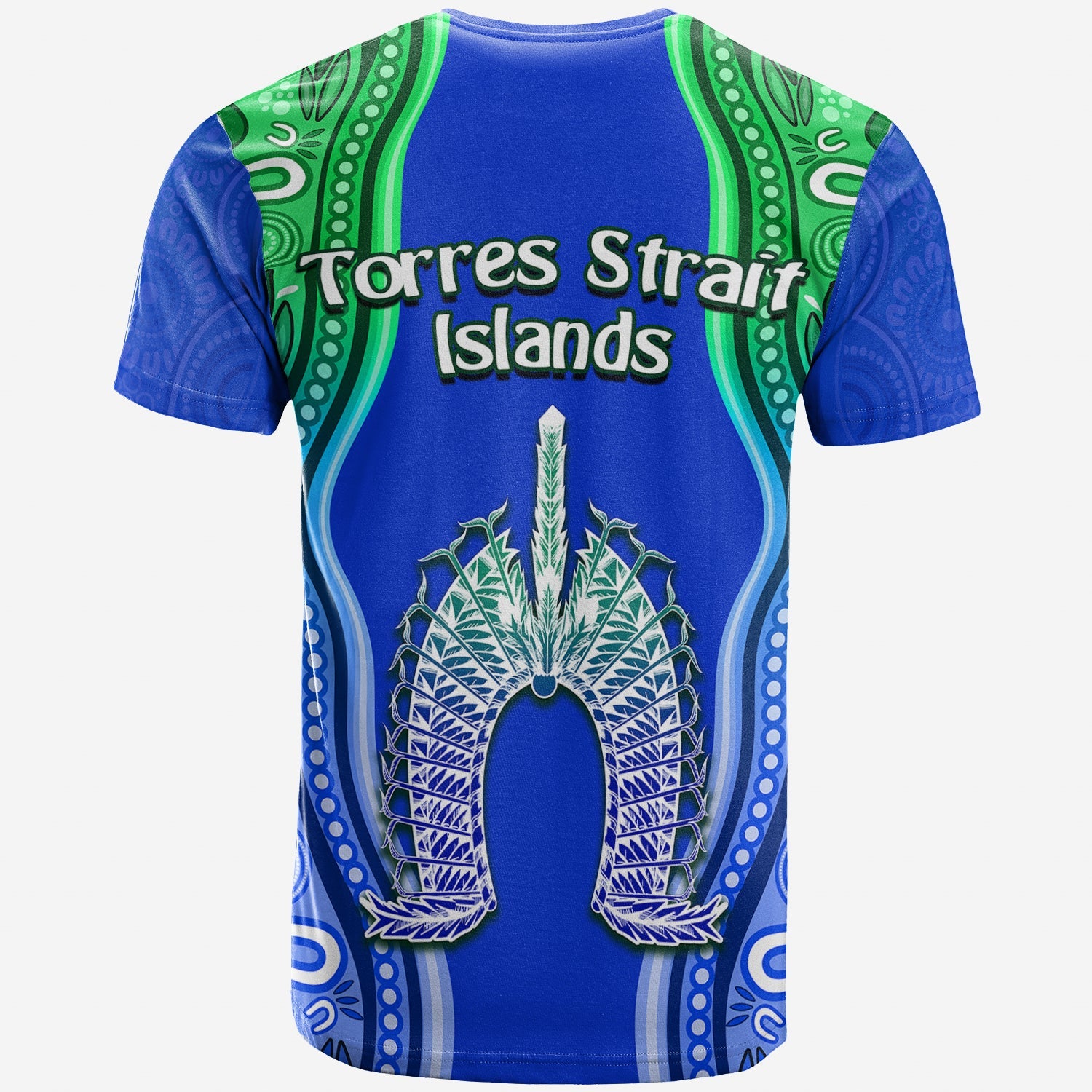 torres-strait-islands-t-shirt-the-dhari-mix-aboriginal-turtle-version-blue-lt13