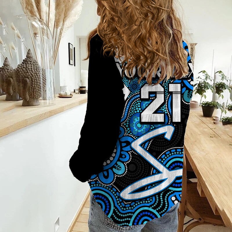 custom-personalised-adelaide-strikers-cricket-women-casual-shirt-naidoc-torres-strait-for-our-elders