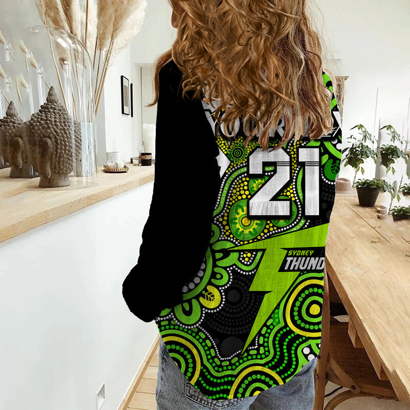 custom-personalised-sydney-thunder-cricket-women-casual-shirt-naidoc-torres-strait-for-our-elders