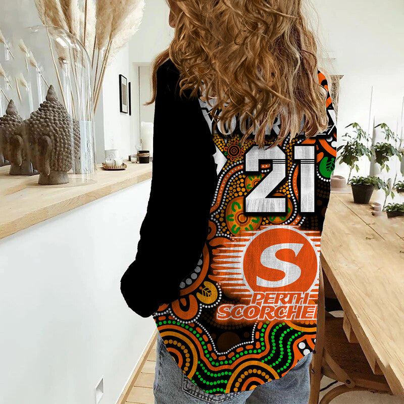 custom-personalised-perth-scorchers-cricket-women-casual-shirt-naidoc-torres-strait-for-our-elders