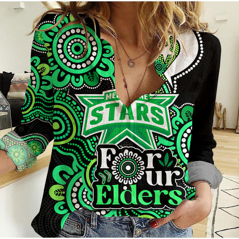 melbourne-stars-cricket-women-casual-shirt-naidoc-torres-strait-for-our-elders