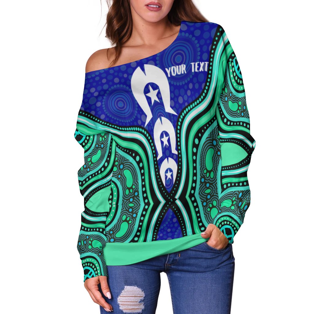 torres-strait-personalised-womens-off-shoulder-sweater-torres-strait-symbol-and-aboriginal-patterns