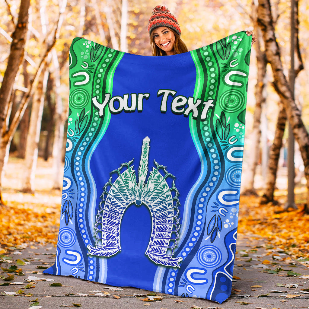 custom-personalised-torres-strait-islands-premium-blanket-the-dhari-mix-aboriginal-turtle-version-blue-02-lt13