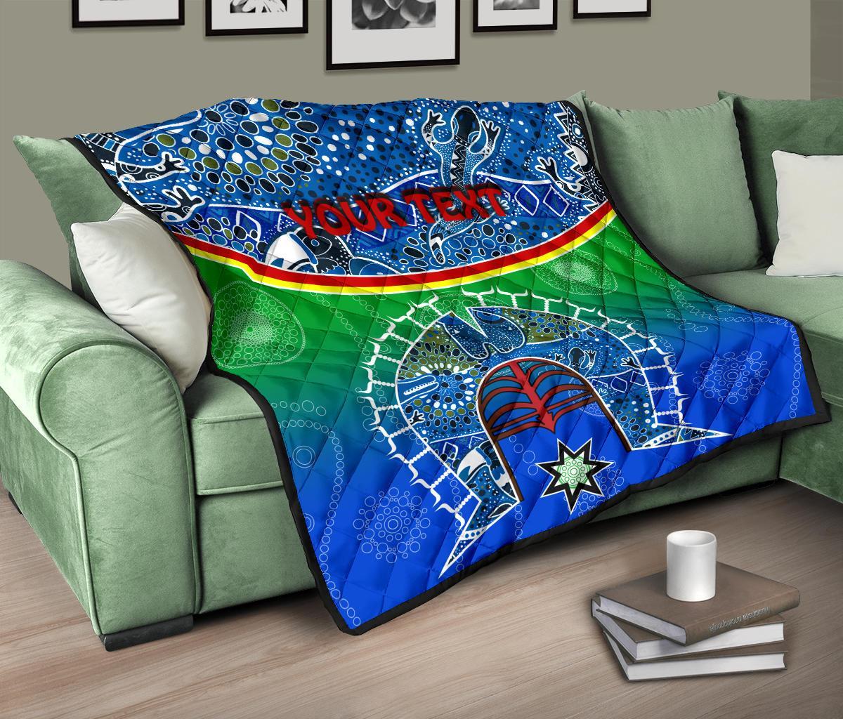 personalised-premium-quilt-torres-strait-symbol-with-aboriginal-patterns