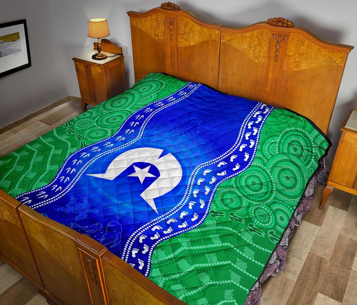 torres-strait-islanders-premium-quilt-torres-symbol-with-aboriginal-patterns