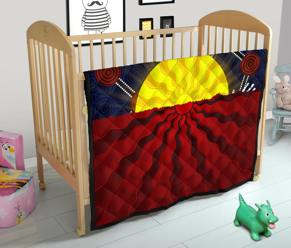 aboriginal-premium-quilt-aboriginal-lives-matter-flag-sun-dot-painting
