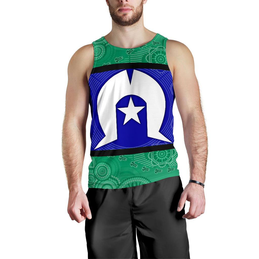 mens-tank-top-torres-strait-islands-flag-with-aboriginal-patterns