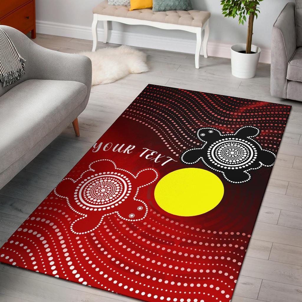 custom-aboriginal-area-rug-indigenous-circle-dot-painting-style