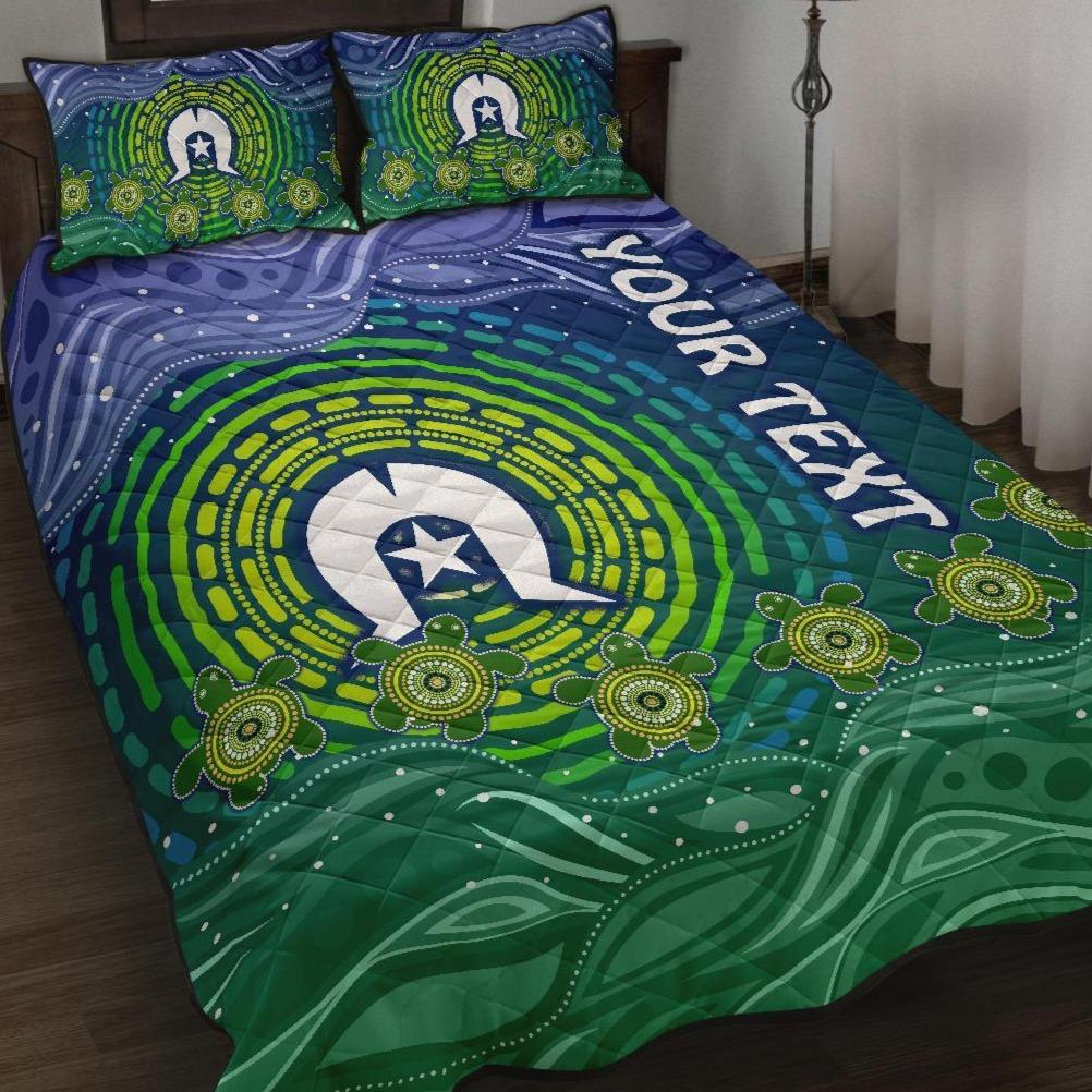 custom-text-torres-strait-islanders-quilt-bed-set-aboriginal-turtle