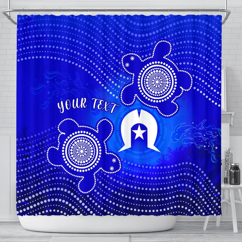 custom-torres-strait-islanders-shower-curtain-torres-symbol-with-indigenous-turtle