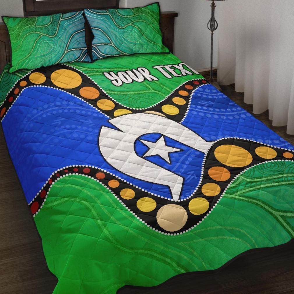 custom-torres-strait-islands-quilt-bed-set-flag-with-aboriginal-patterns