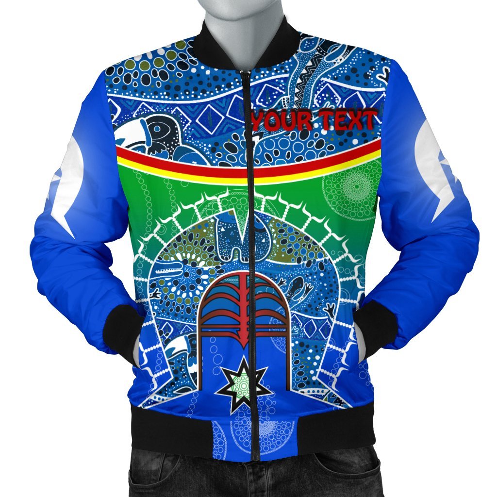 personalised-mens-bomber-jacket-torres-strait-symbol-with-aboriginal-patterns