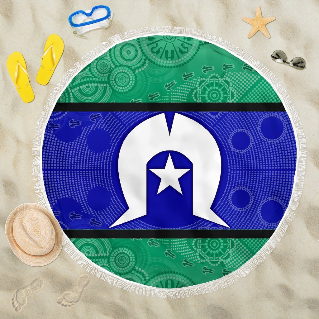 aboriginal-beach-blanket-torres-strait-islands-flag-with-aboriginal-patterns