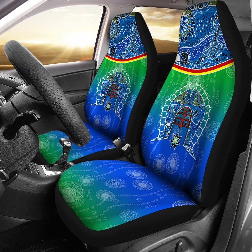 car-seat-covers-torres-strait-symbol-with-aboriginal-patterns