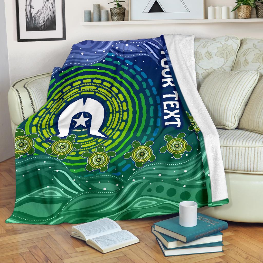 custom-text-torres-strait-islanders-premium-blanket-aboriginal-turtle