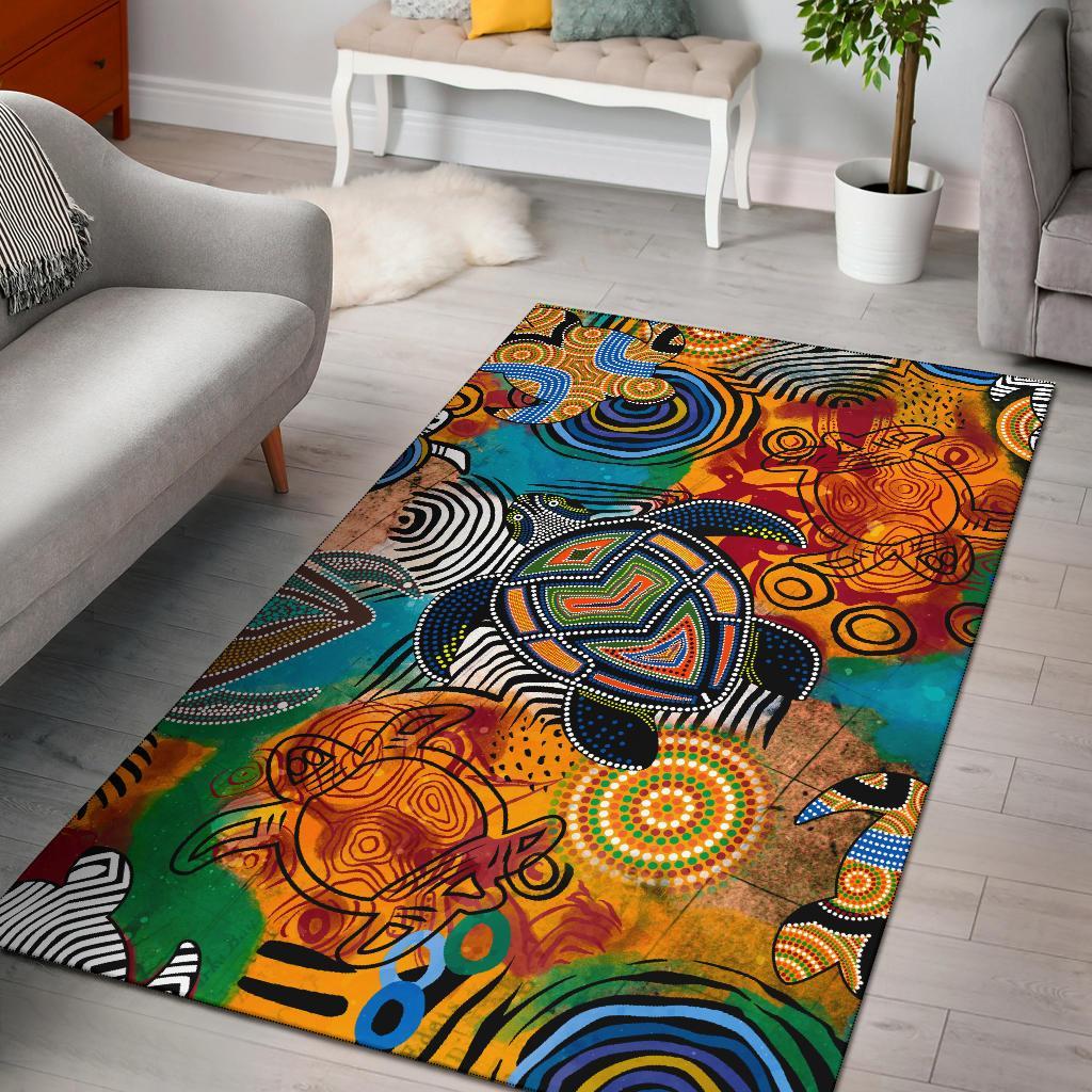 aboriginal-area-rug-turtle-indigenous-art