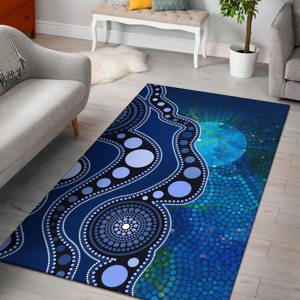 aborignal-area-rug-australia-indigenous-flag-circle-dot-painting-art-blue