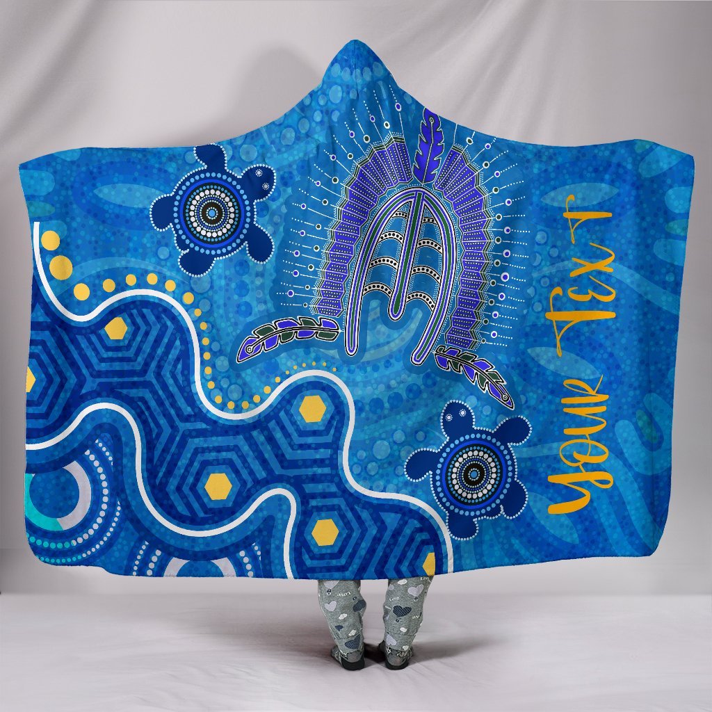 torres-strait-personalised-hooded-blanket-dhari-and-turtle