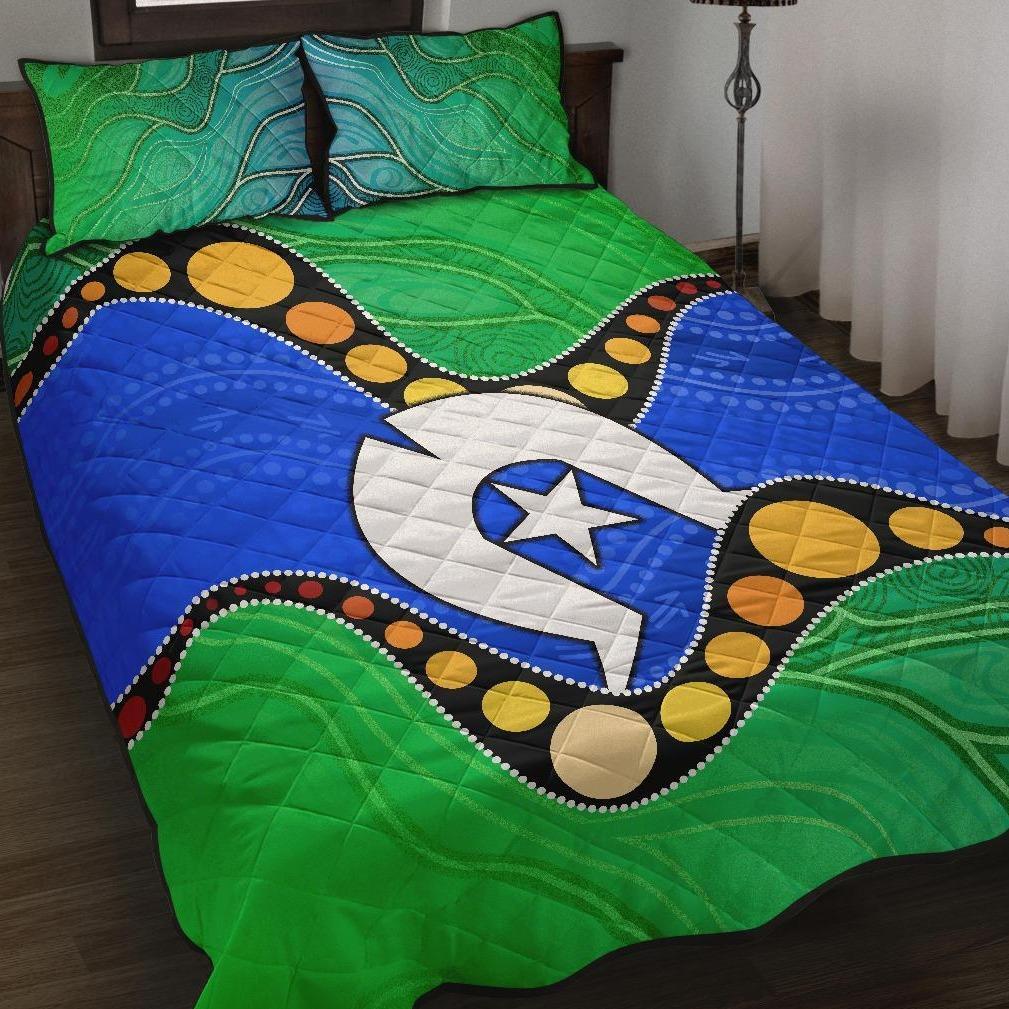 torres-strait-islands-quilt-bed-set-flag-with-aboriginal-patterns