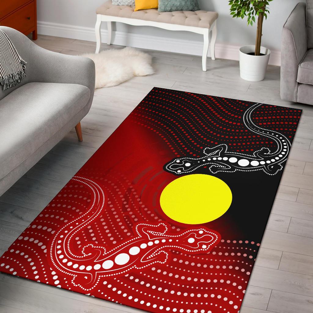 aboriginal-area-rug-two-indigenous-lizard