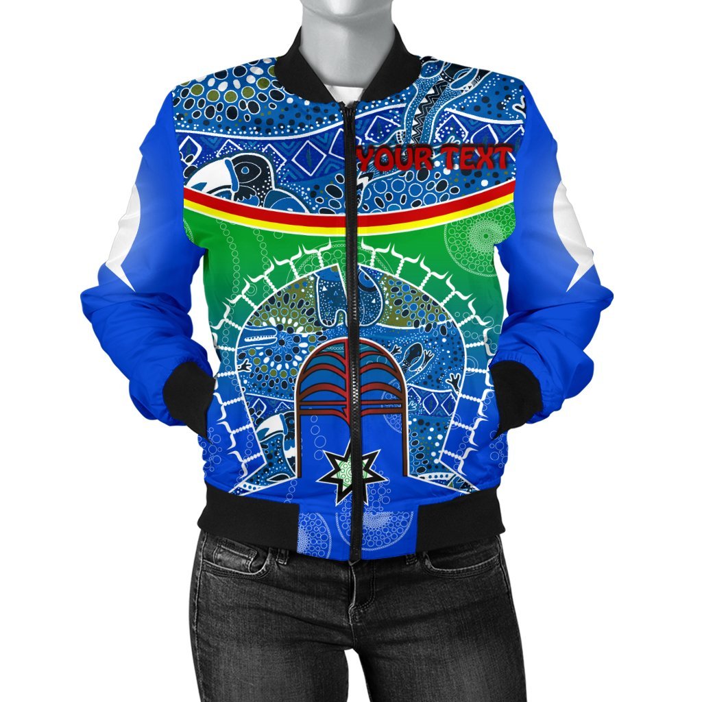 personalised-womens-bomber-jacket-torres-strait-symbol-with-aboriginal-patterns