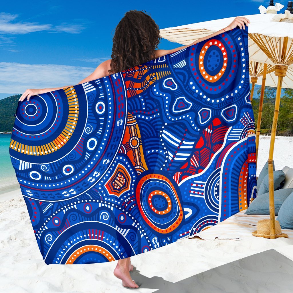 aboriginal-sarong-indigenous-footprint-patterns-blue-color