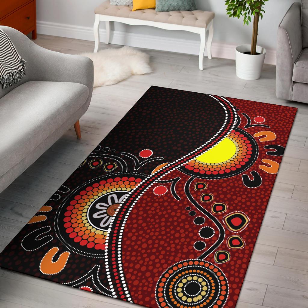 aboriginal-area-rug-australia-flag-dot-painting-art