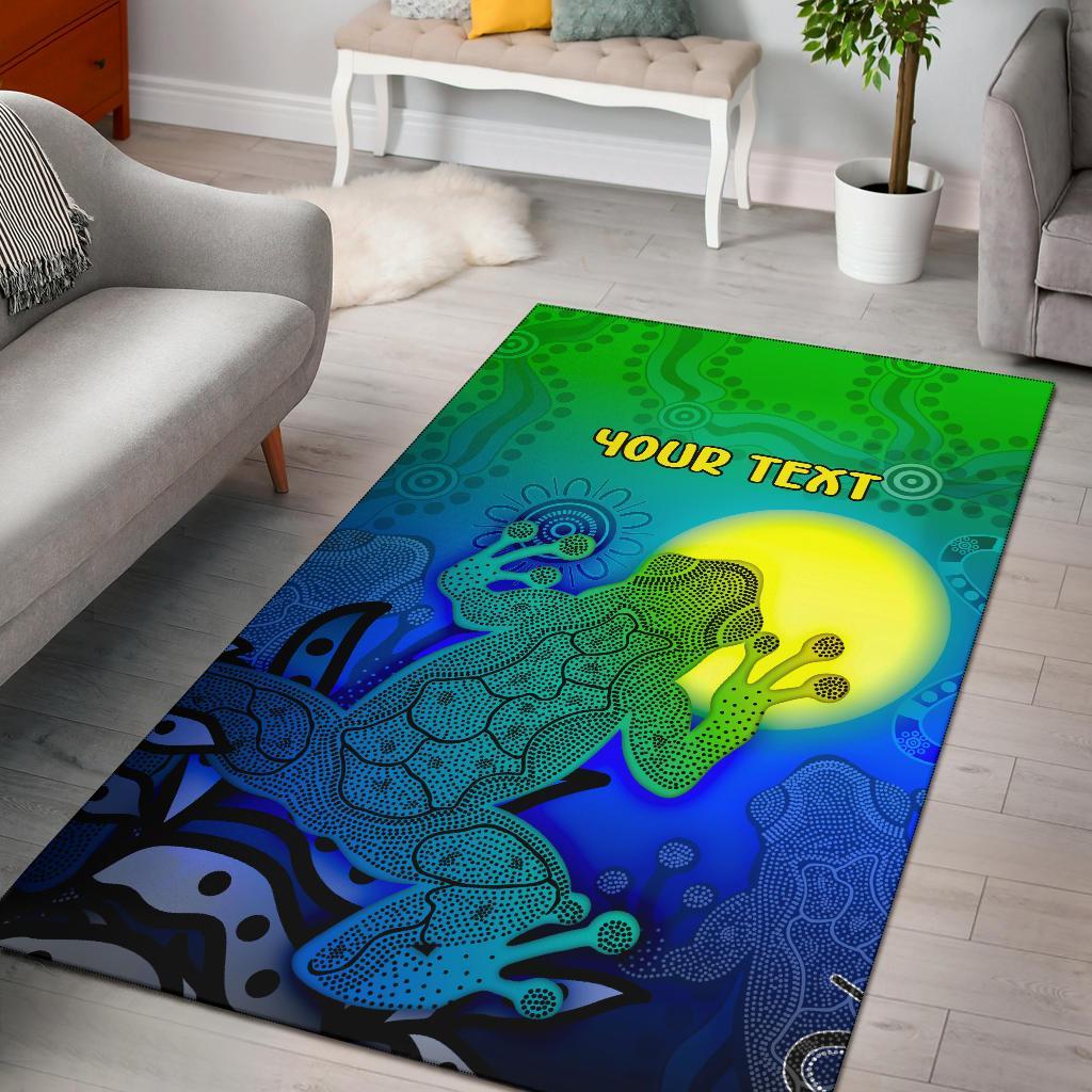 custom-aboriginal-area-rug-indigenous-frog-blue