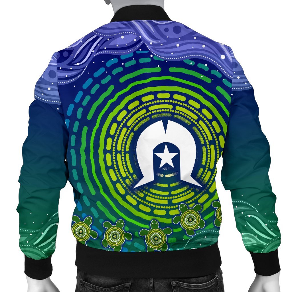 custom-text-torres-strait-islanders-mens-bomber-jacket-aboriginal-turtle