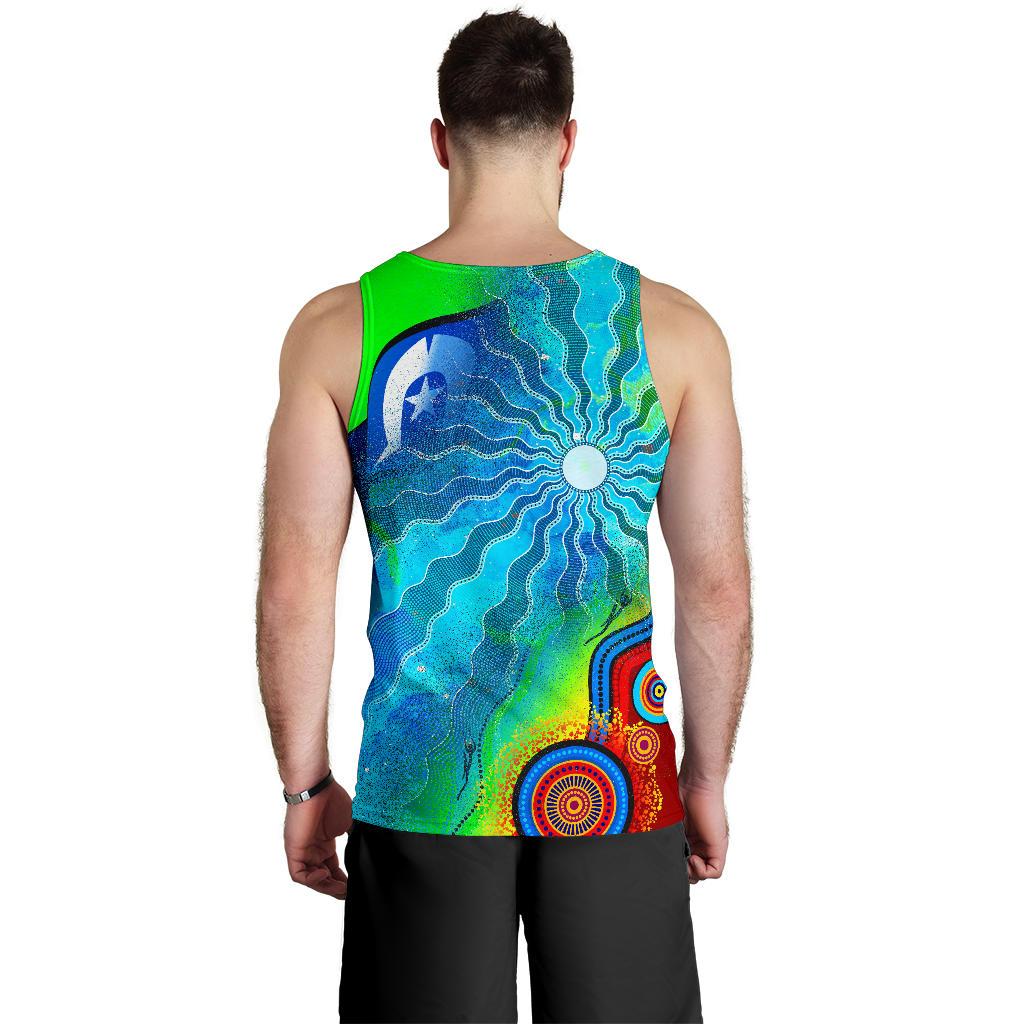 mens-tank-top-torres-strait-islanders-flag-with-aboriginal-patterns-mens-tank