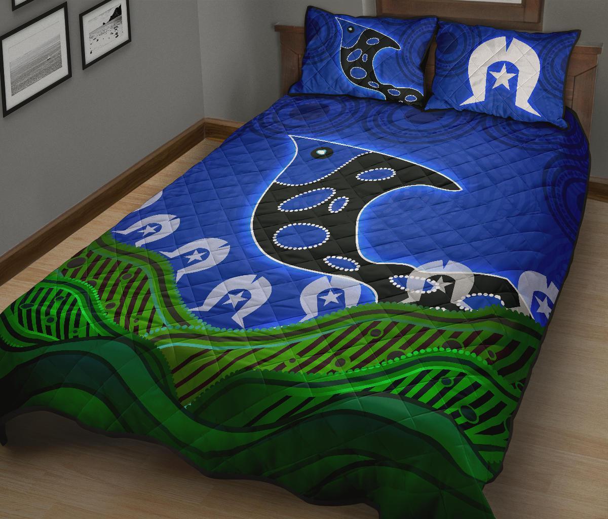 quilt-bed-set-torres-strait-dot-patterns