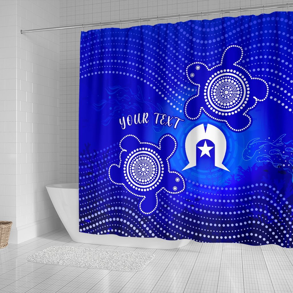 custom-torres-strait-islanders-shower-curtain-torres-symbol-with-indigenous-turtle