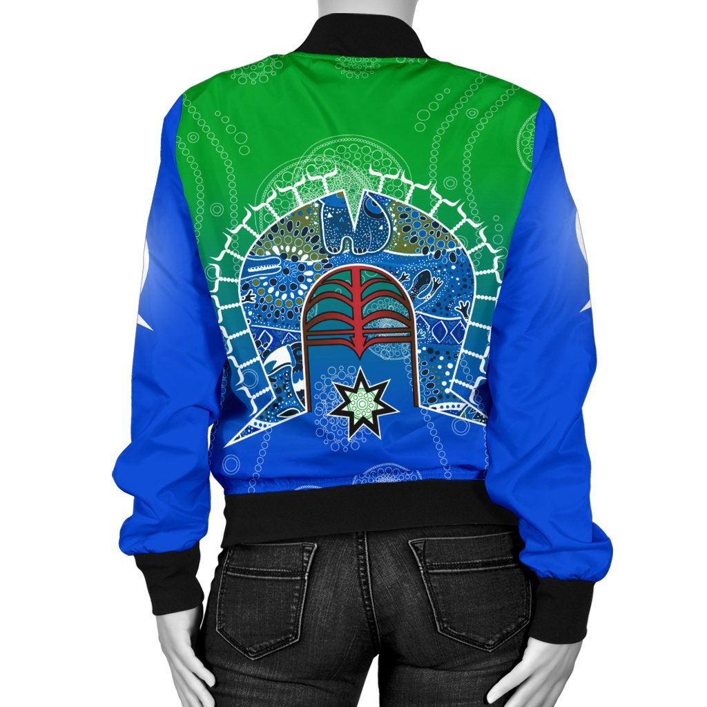 personalised-womens-bomber-jacket-torres-strait-symbol-with-aboriginal-patterns