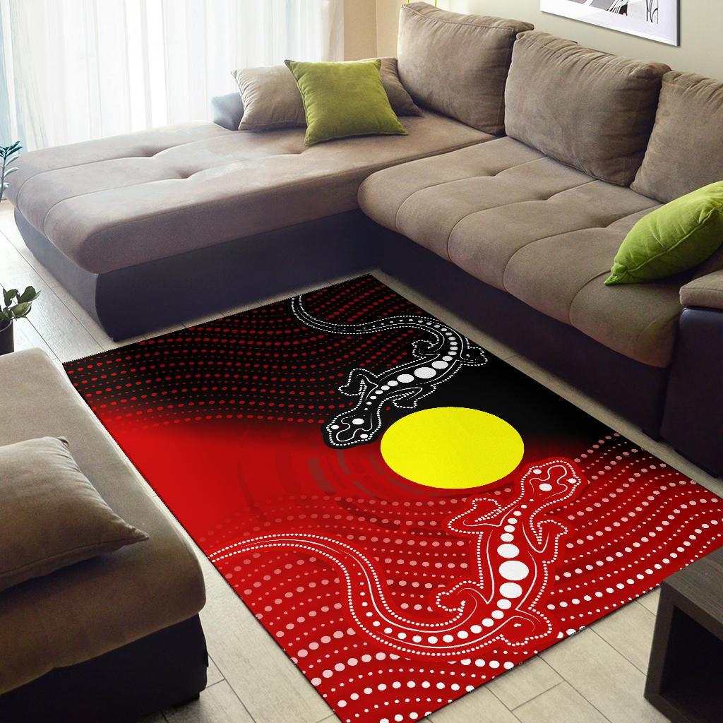 aboriginal-area-rug-two-indigenous-lizard