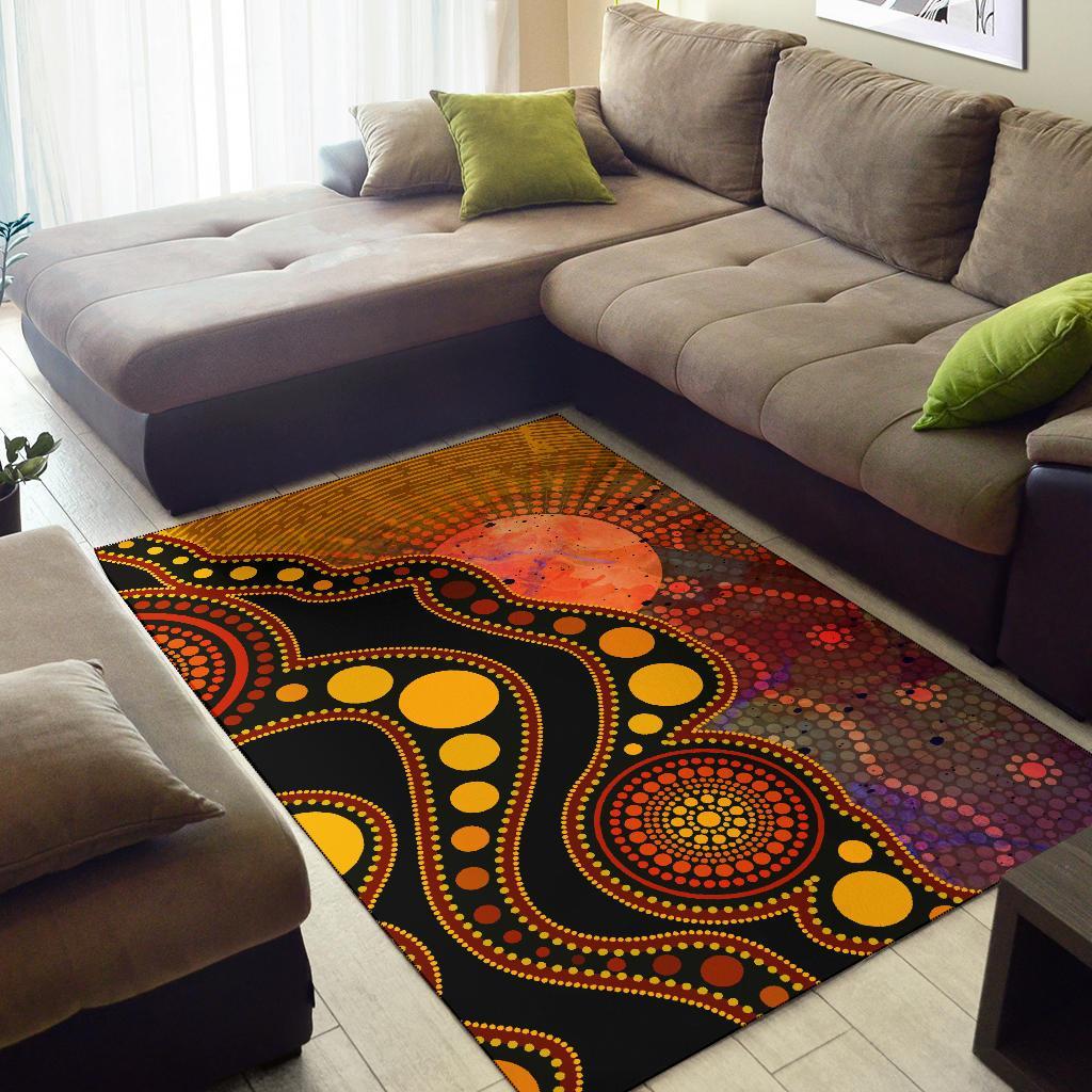 aboriginal-area-rug-australia-indigenous-flag-circle-dot-painting-art-golden