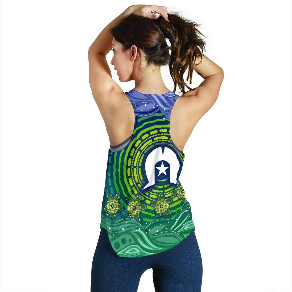 torres-strait-islanders-womens-racerback-tank-aboriginal-turtle