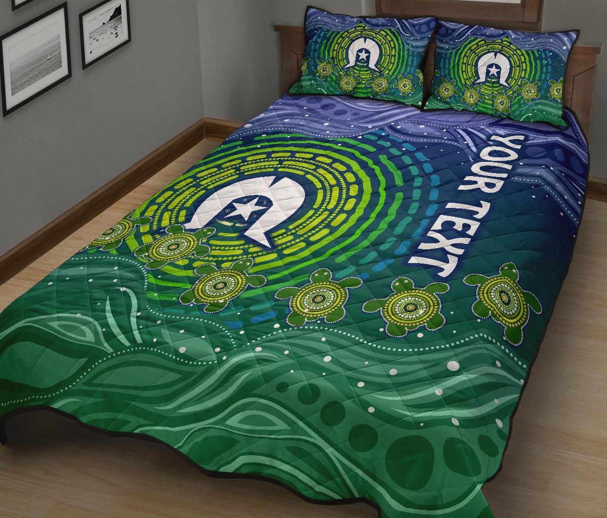 custom-text-torres-strait-islanders-quilt-bed-set-aboriginal-turtle