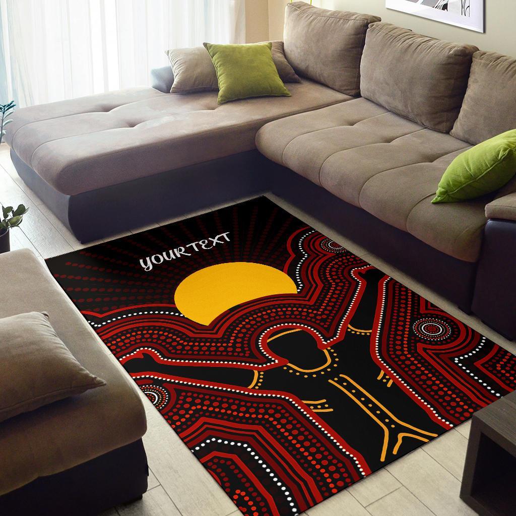 aboriginal-personalised-area-rug-the-sun-always-shines