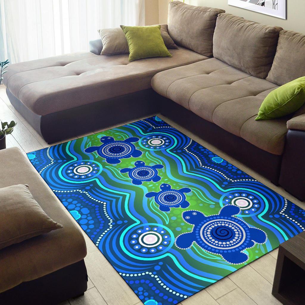 aboriginal-area-rug-aboriginal-turtle-family