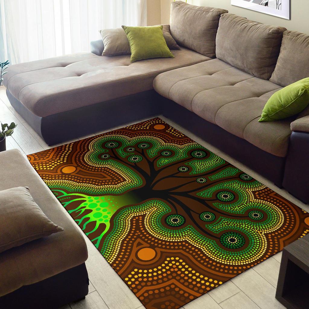 aboriginal-area-rug-tree-dot-painting-art