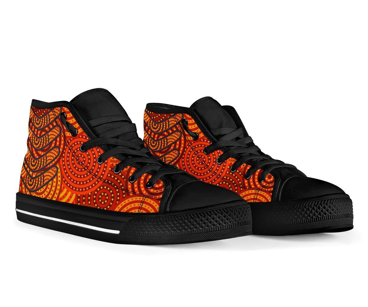 aboriginal-high-top-shoe-aboriginal-boomerangs-and-dot-circle