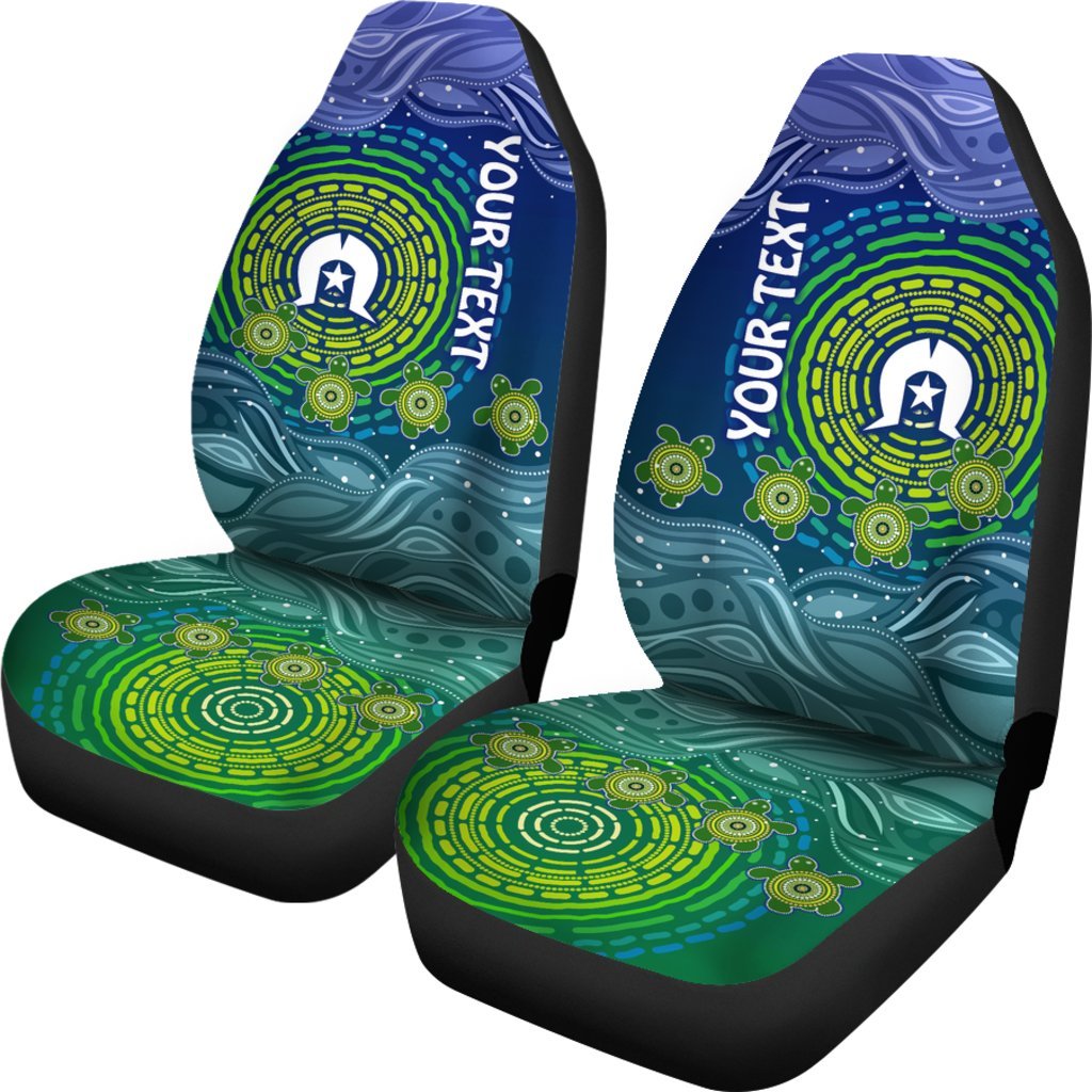 custom-text-torres-strait-islanders-car-seat-covers-aboriginal-turtle