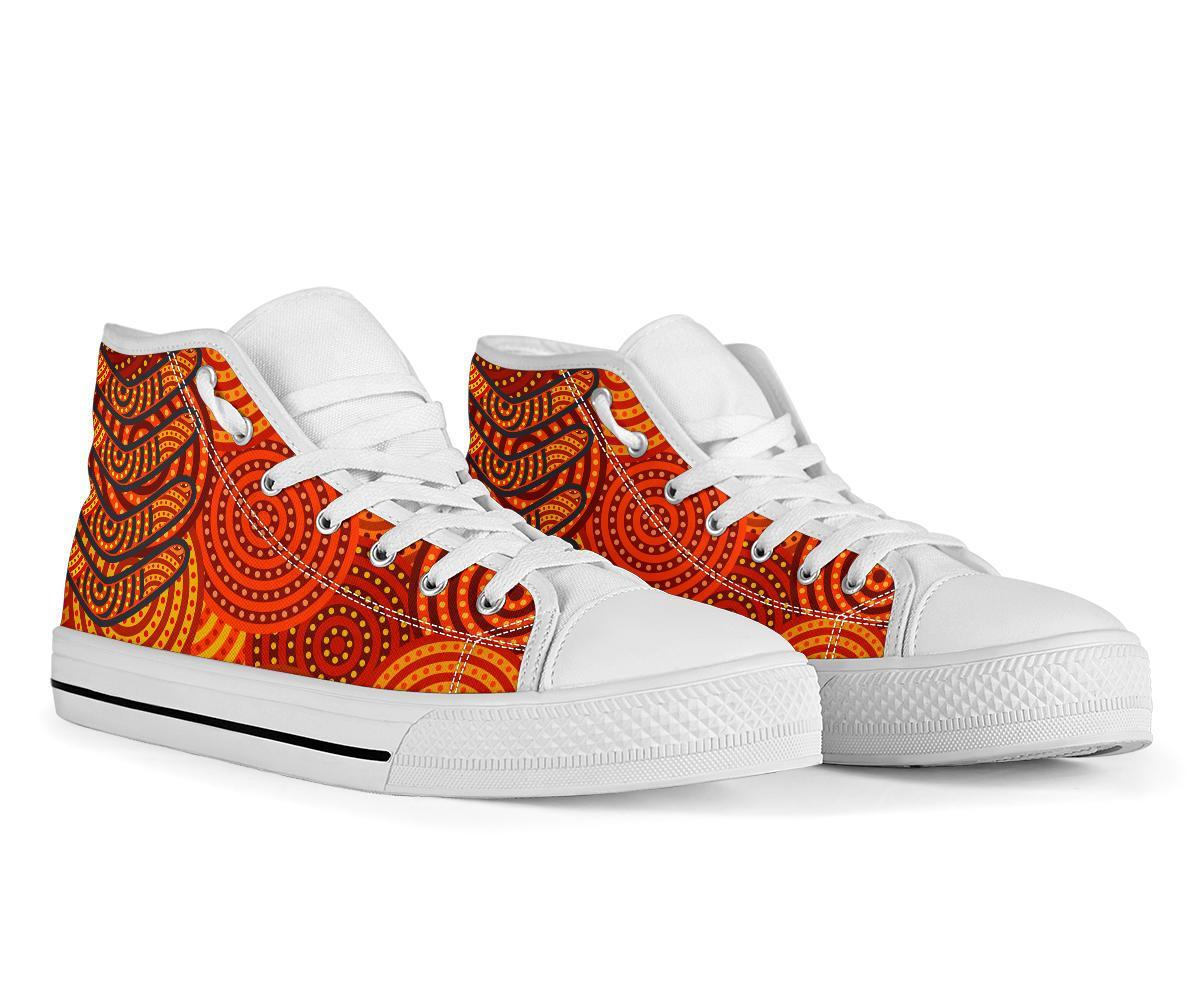 aboriginal-high-top-shoe-aboriginal-boomerangs-and-dot-circle