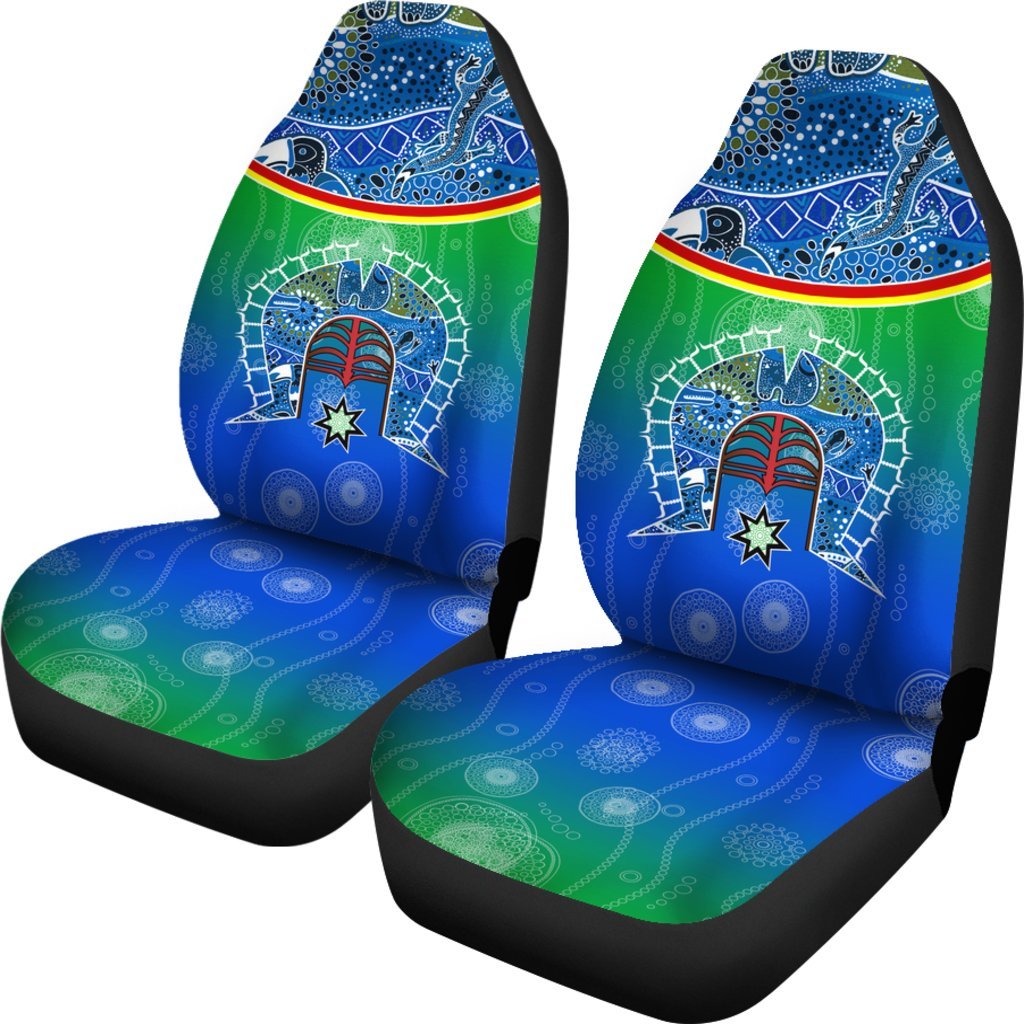 car-seat-covers-torres-strait-symbol-with-aboriginal-patterns