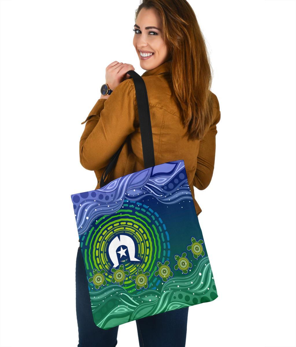 torres-strait-islanders-tote-bags-aboriginal-turtle