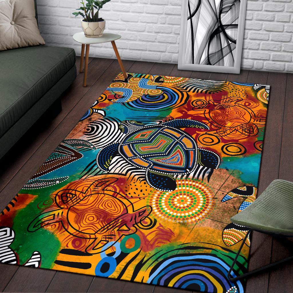 aboriginal-area-rug-turtle-indigenous-art