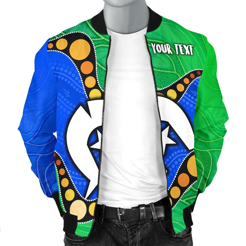 custom-torres-strait-islands-mens-bomber-jacket-flag-with-aboriginal-patterns